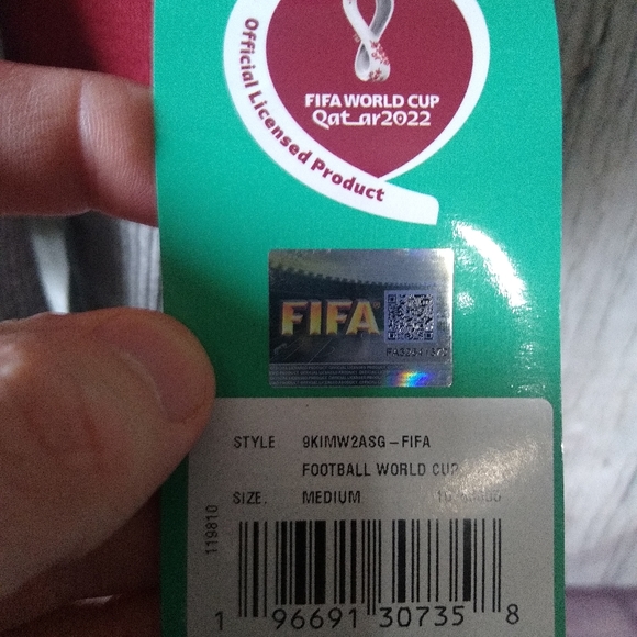 FIFA World Cup Soccer Qatar 2022 Hooded Sweatshirt NWT! (M) - Picture 4 of 4